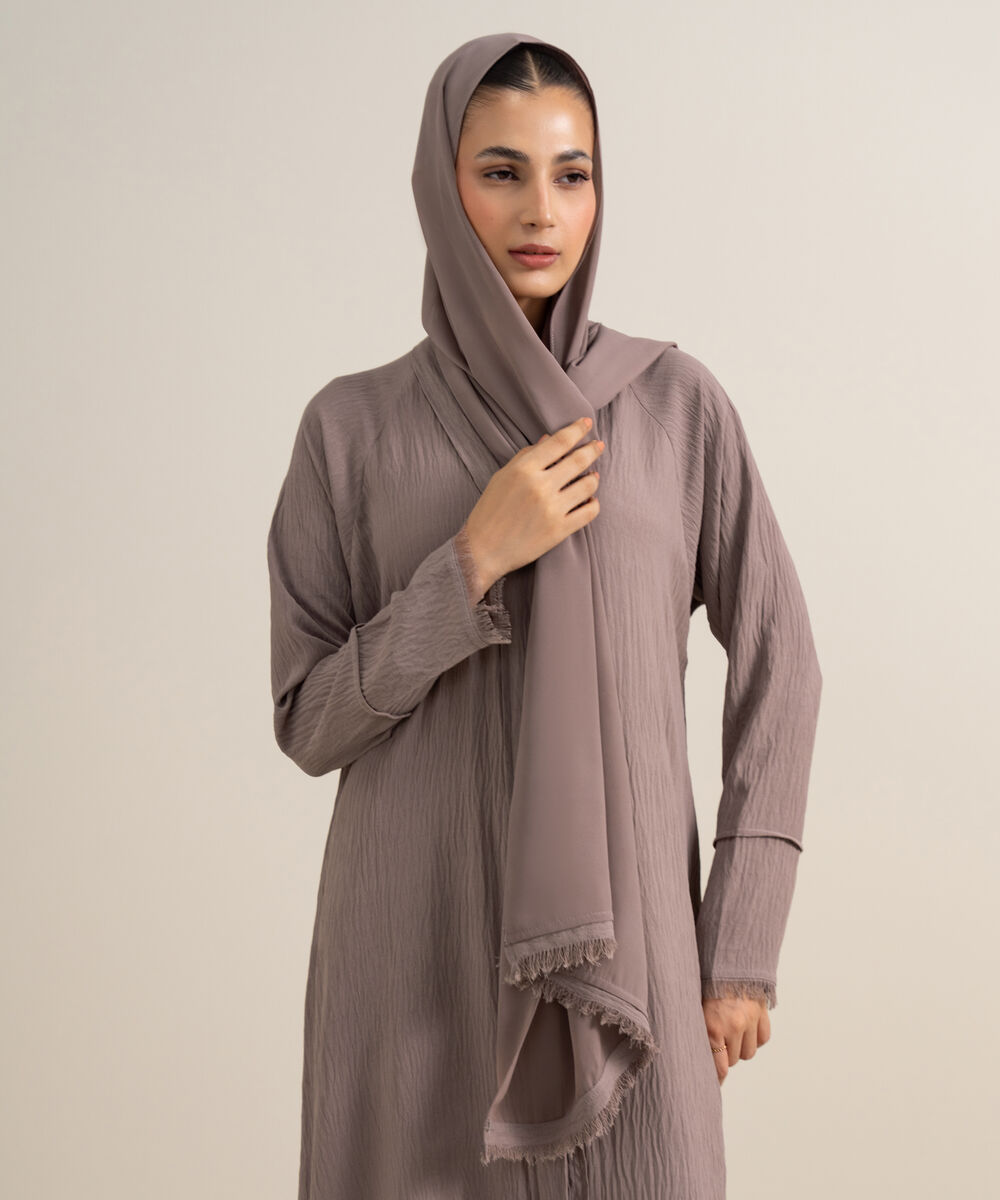 Women's Ivory Raglan Abbaya Set