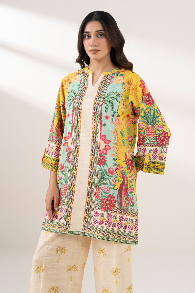 Printed Khaddar Shirt