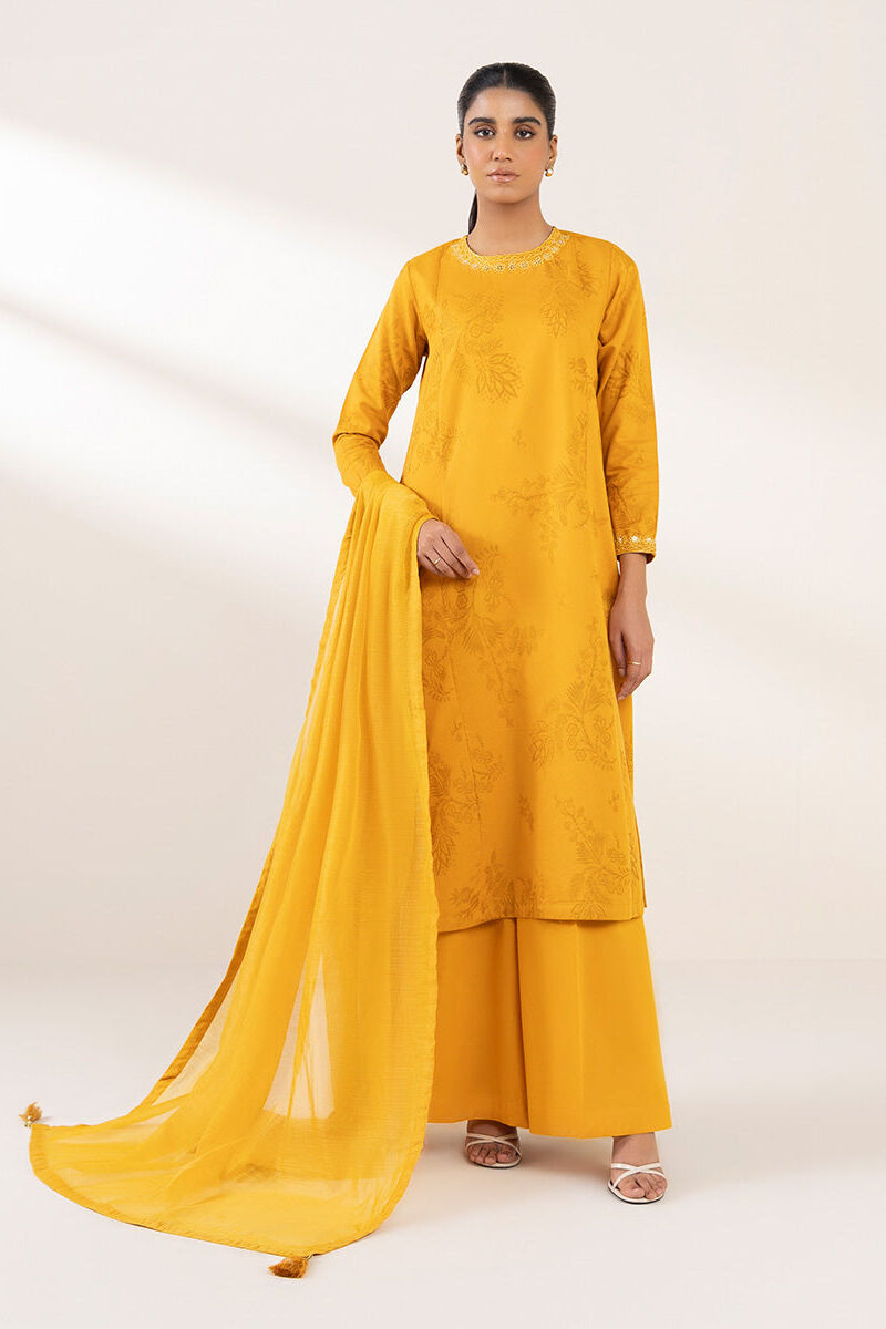 Embroidered Cotton Jacquard Shirt