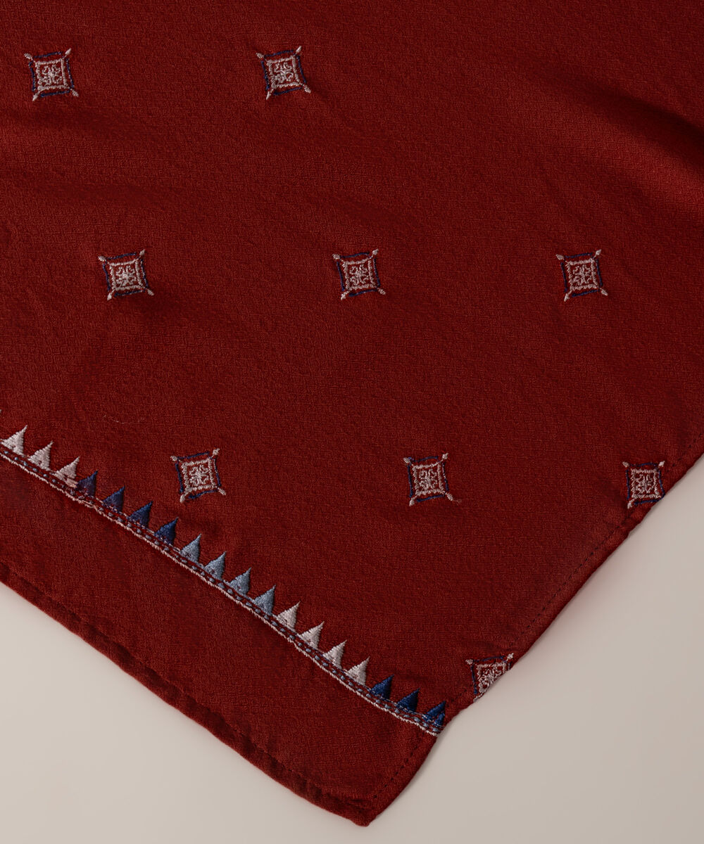 Women's RTW Poly Viscose Solid Brown Shawl