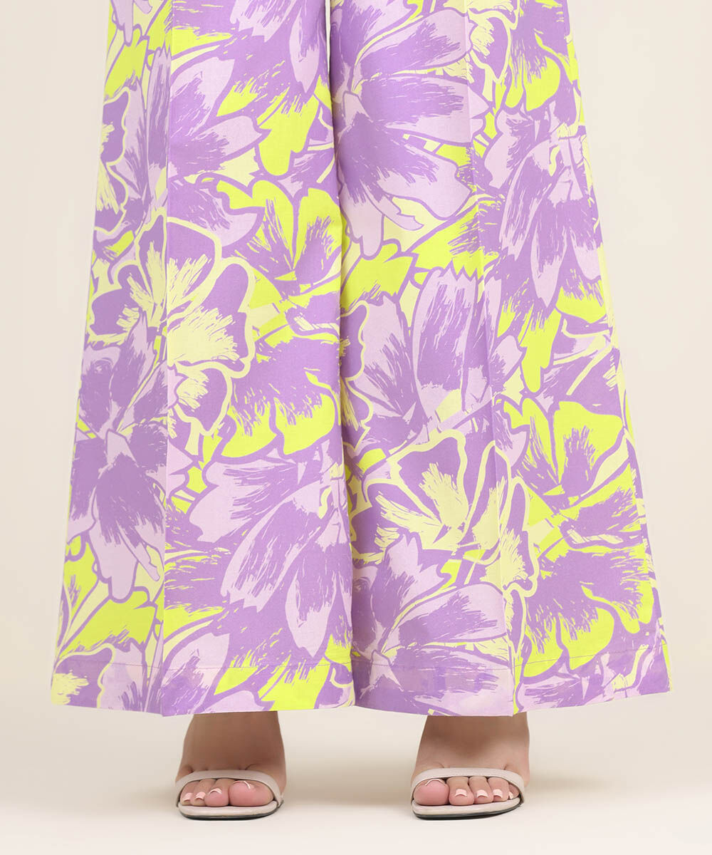 Women's RTW Cambric Multi Printed Flared Pants