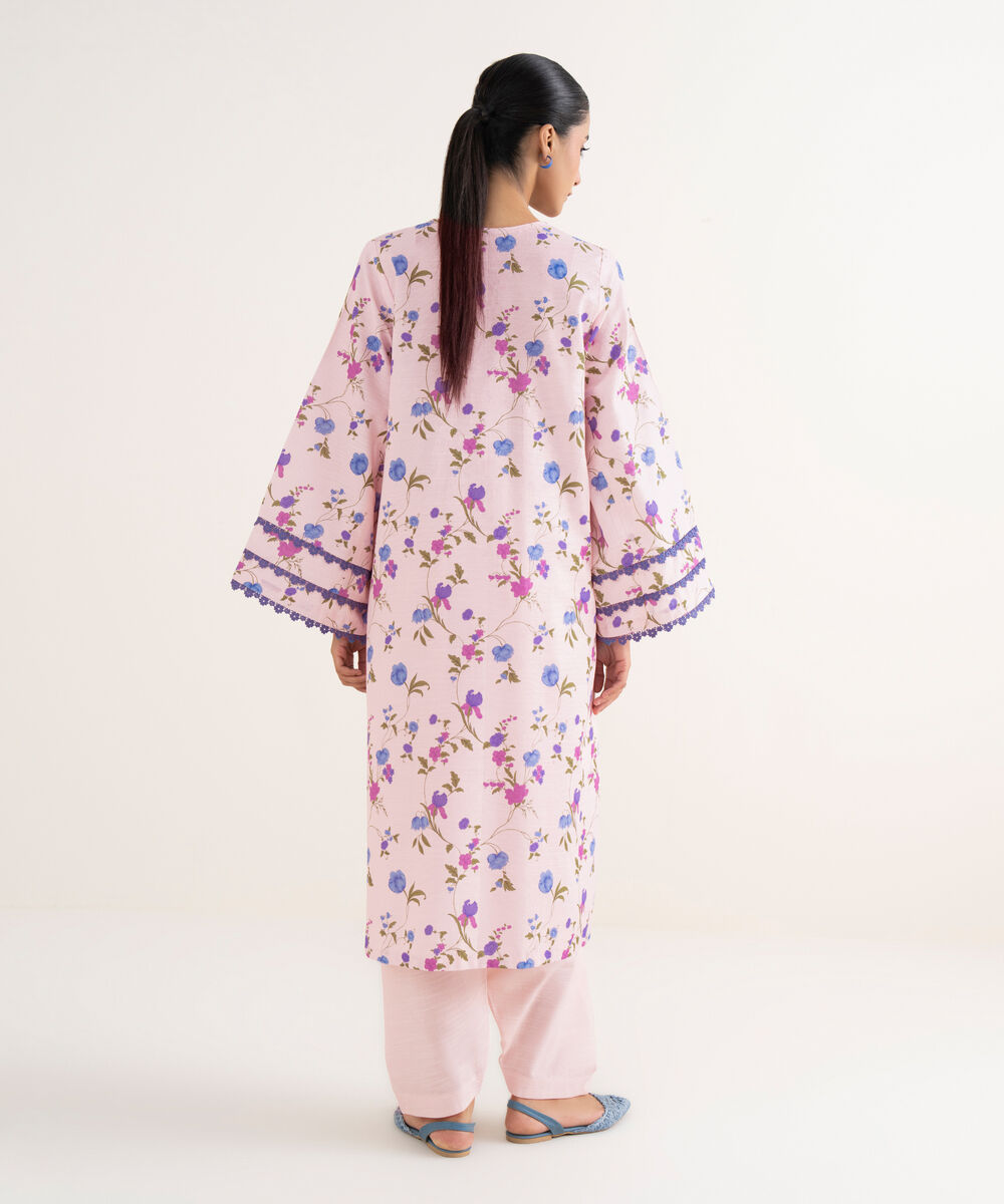 Women's Unstitched Light Khaddar Printed Multi Two Piece Suit