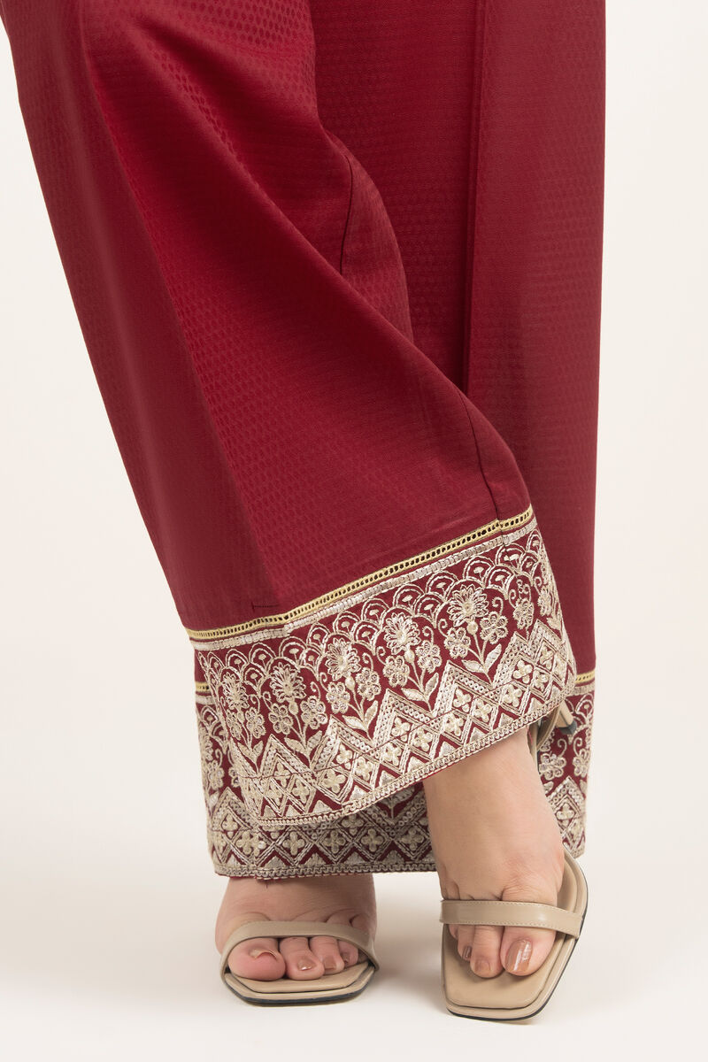 Embroidered Dobby Culottes