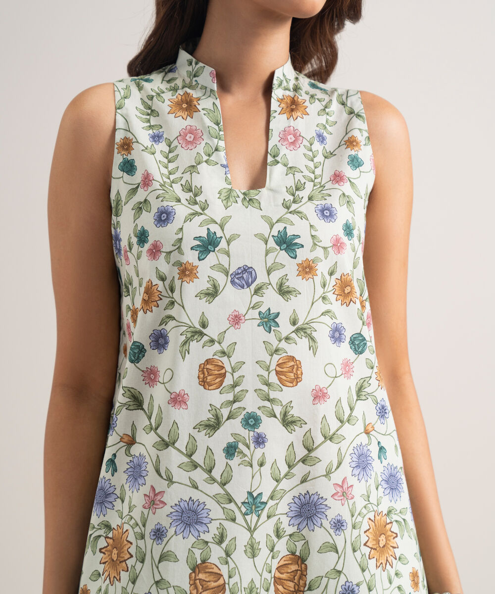 Women's Unstitched Lawn Printed Multi 3 Piece Suit