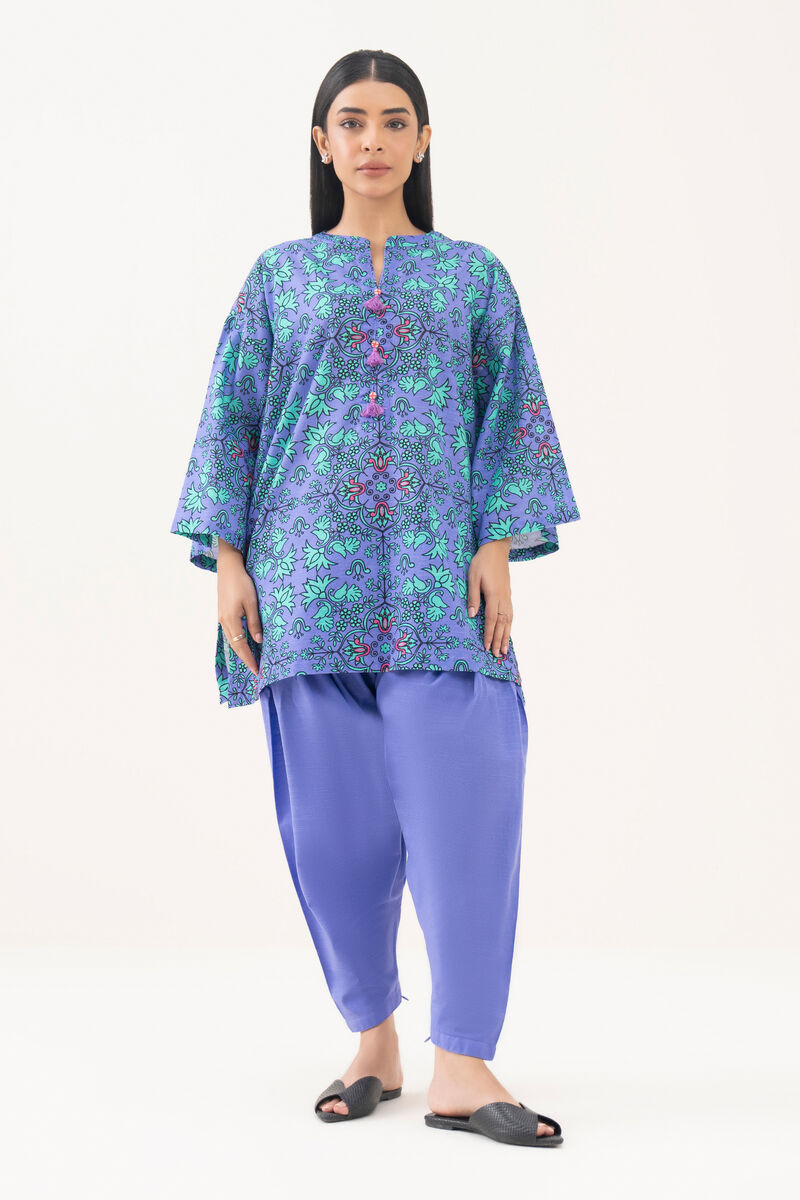 Printed Light Khaddar Shirt