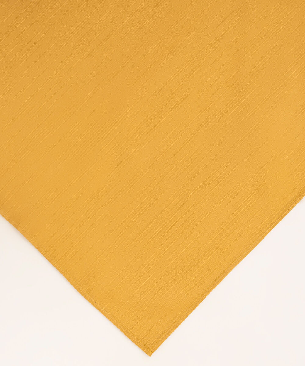 Solid Light Khaddar Yellow Dupatta