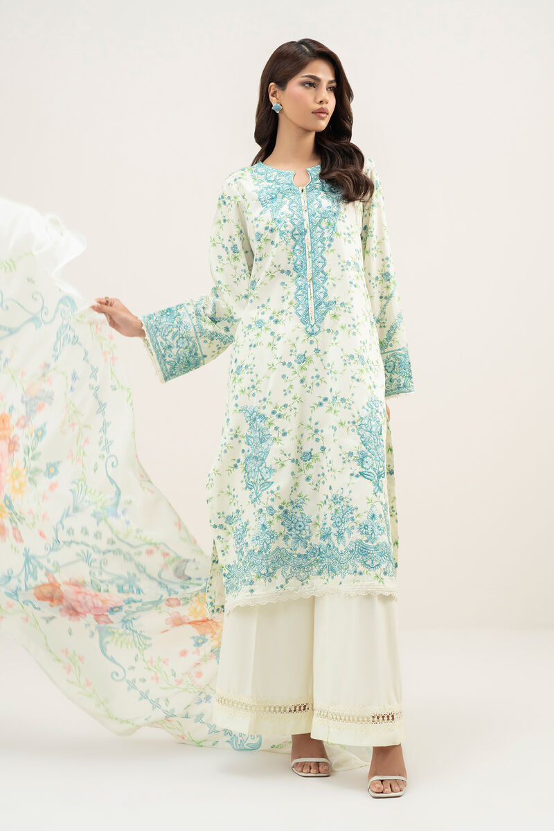 3 Piece - Embroidered Lawn Suit