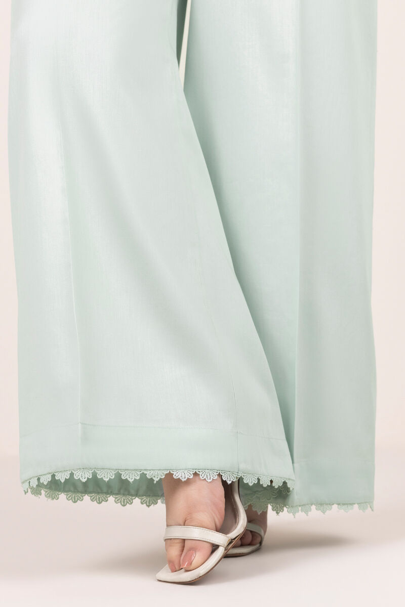 Solid Cambric Flared Pants