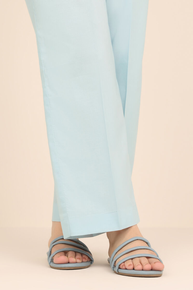 Solid Cambric Straight Pants