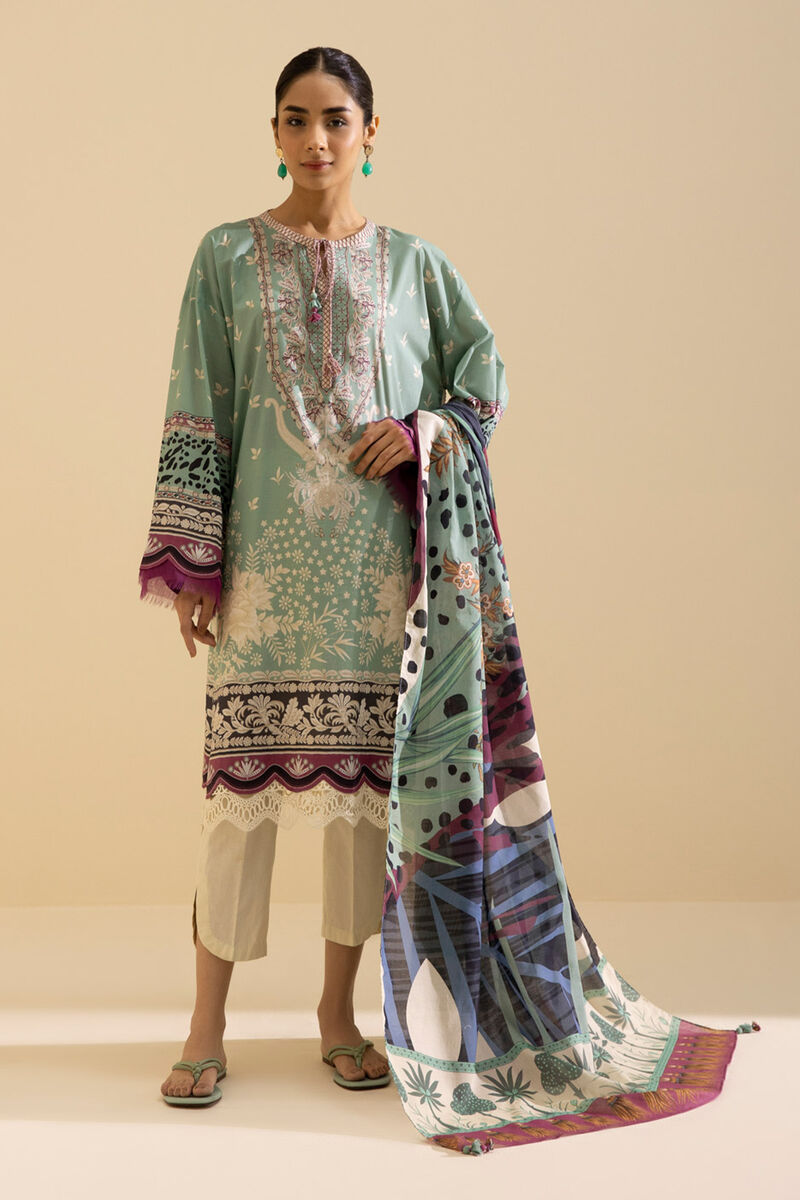 3 Piece - Printed Lawn Suit