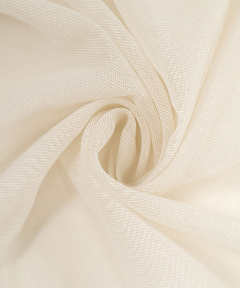 Blended Dobby Karandi Solid White Dupatta