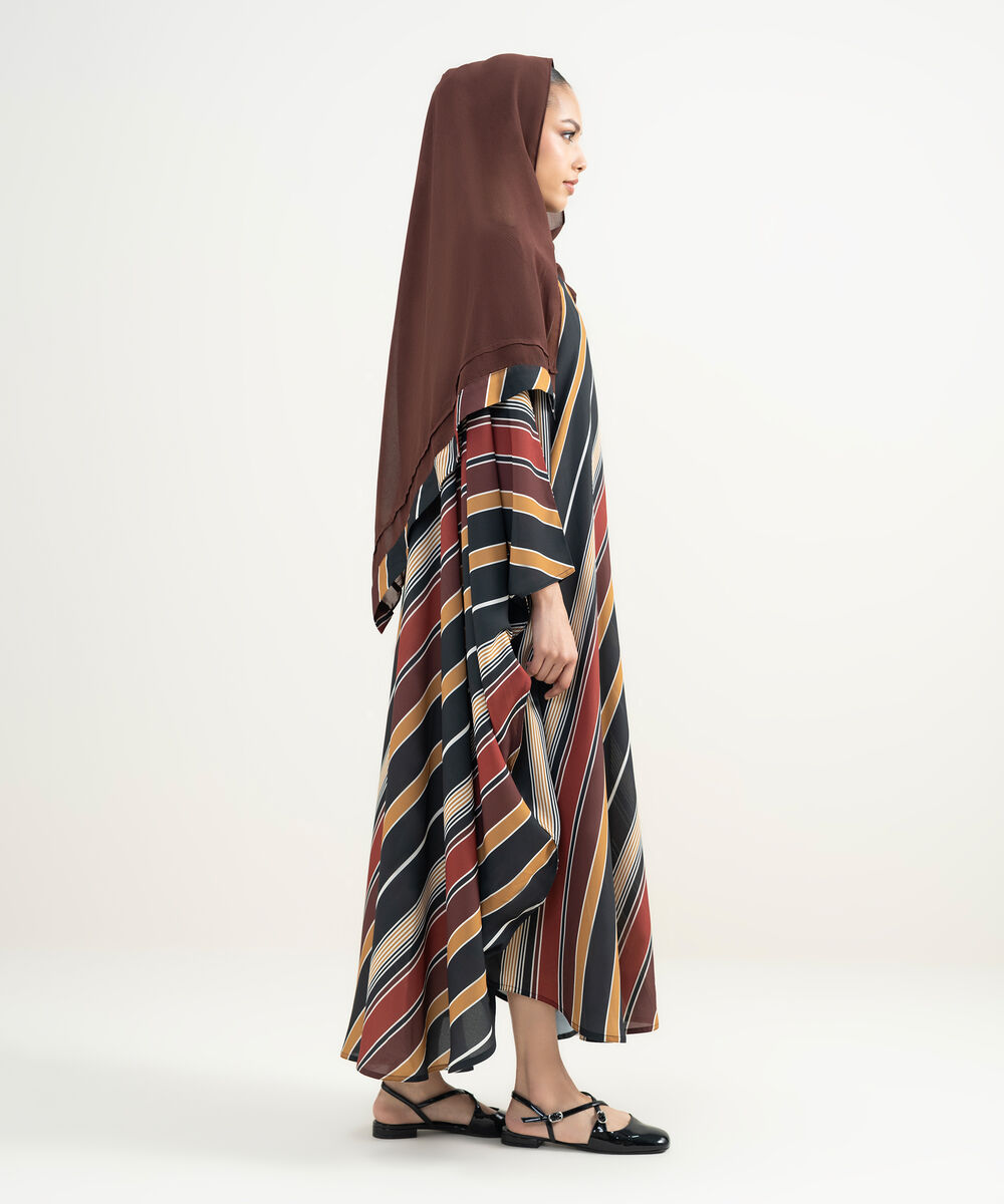 Women's Multi Printed Kaftan Abaya