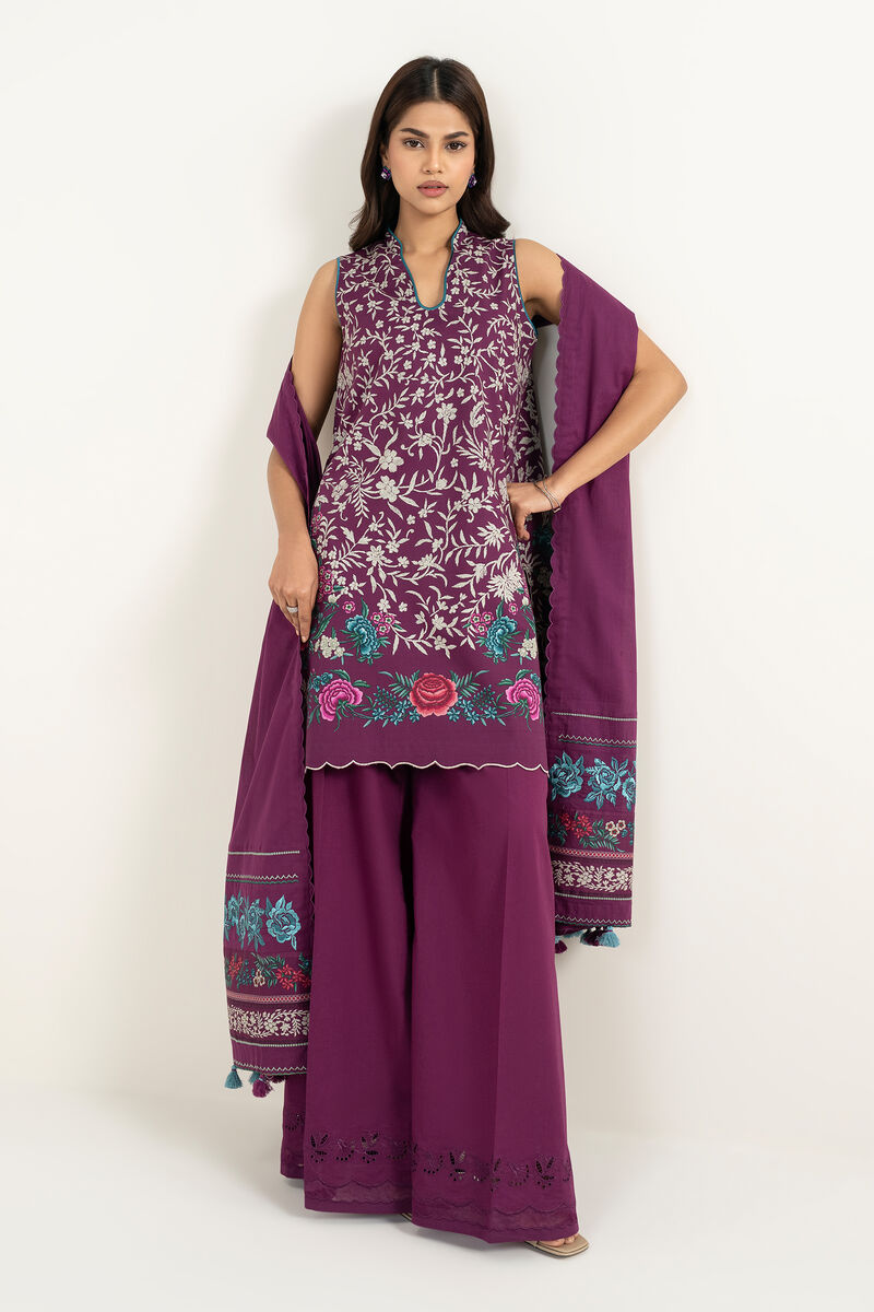 3 Piece - Embroidered Lawn Suit
