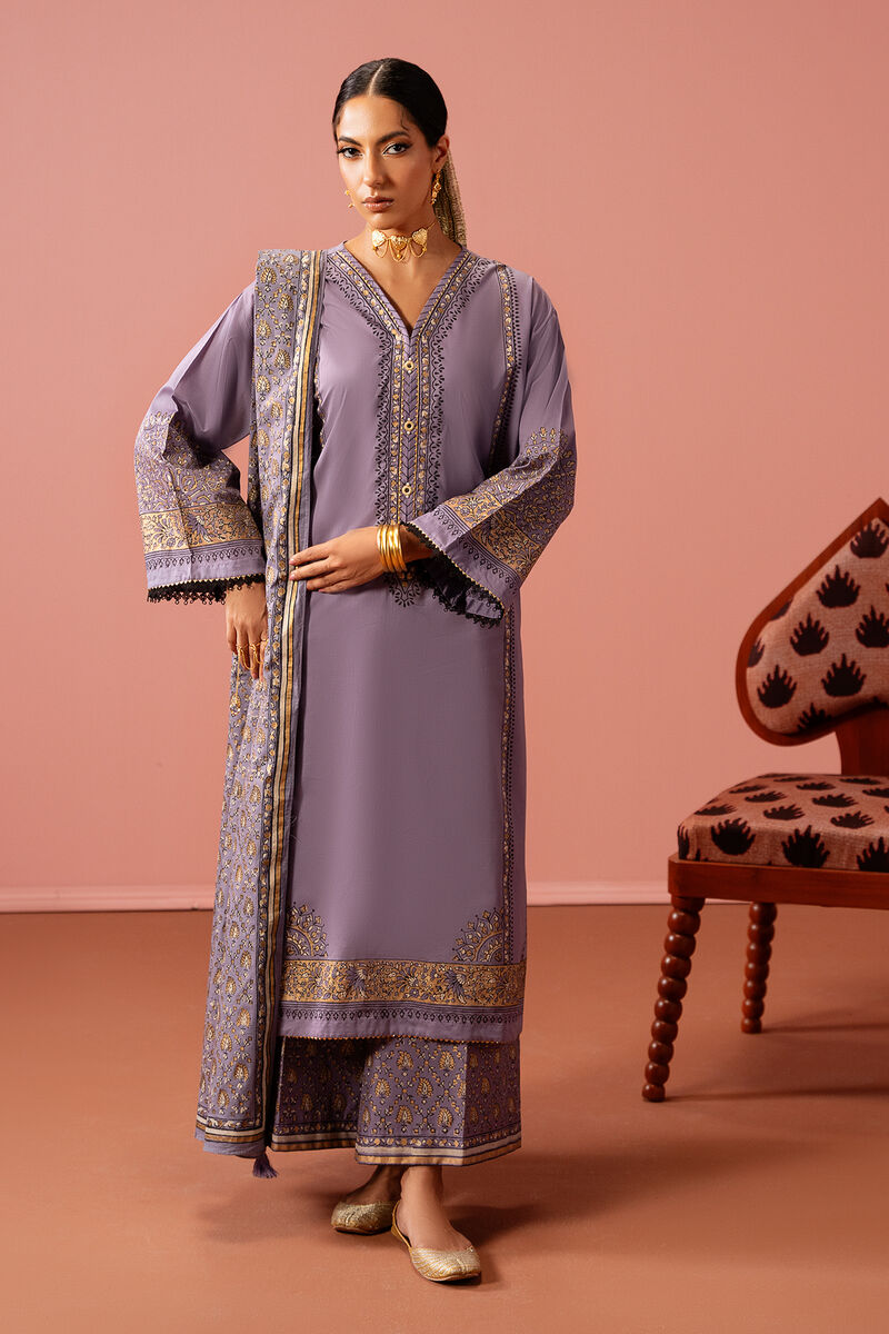 Block Printed Lawn Shirt