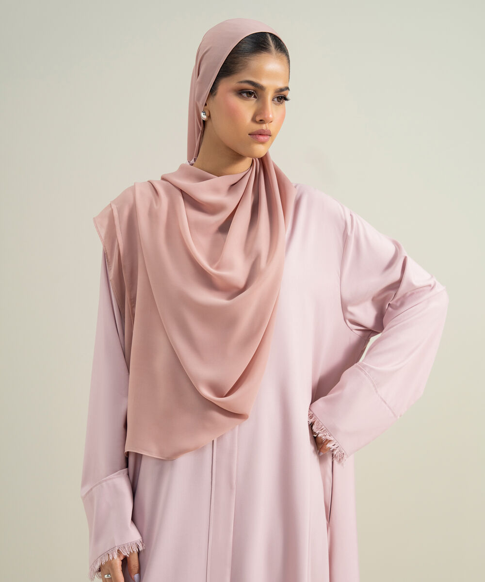 Women's Polyester Pink Hijab