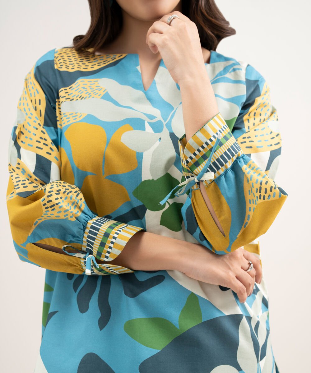 Women's Unstitched Lawn Printed Multi Shirt