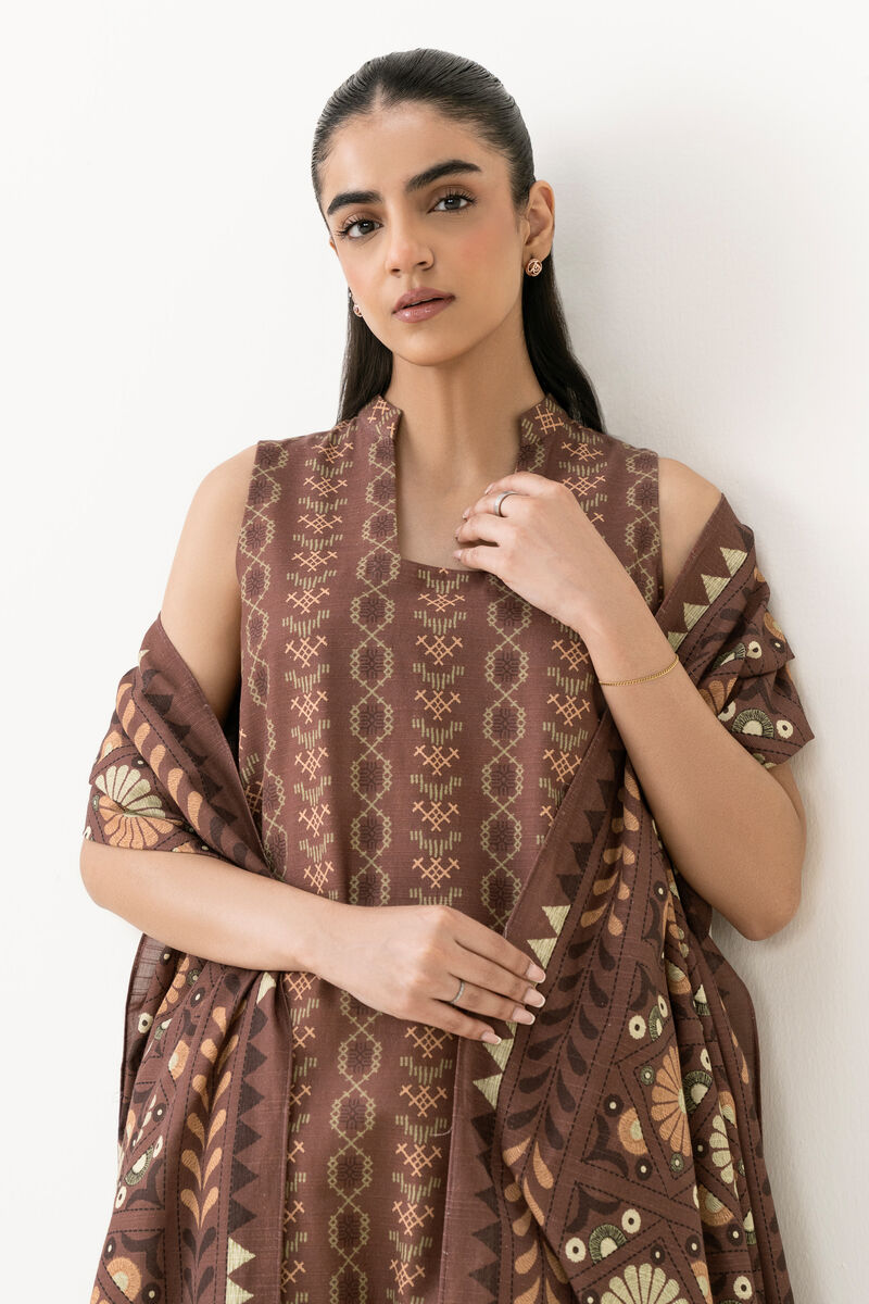 2 Piece - Printed Cotton Suit