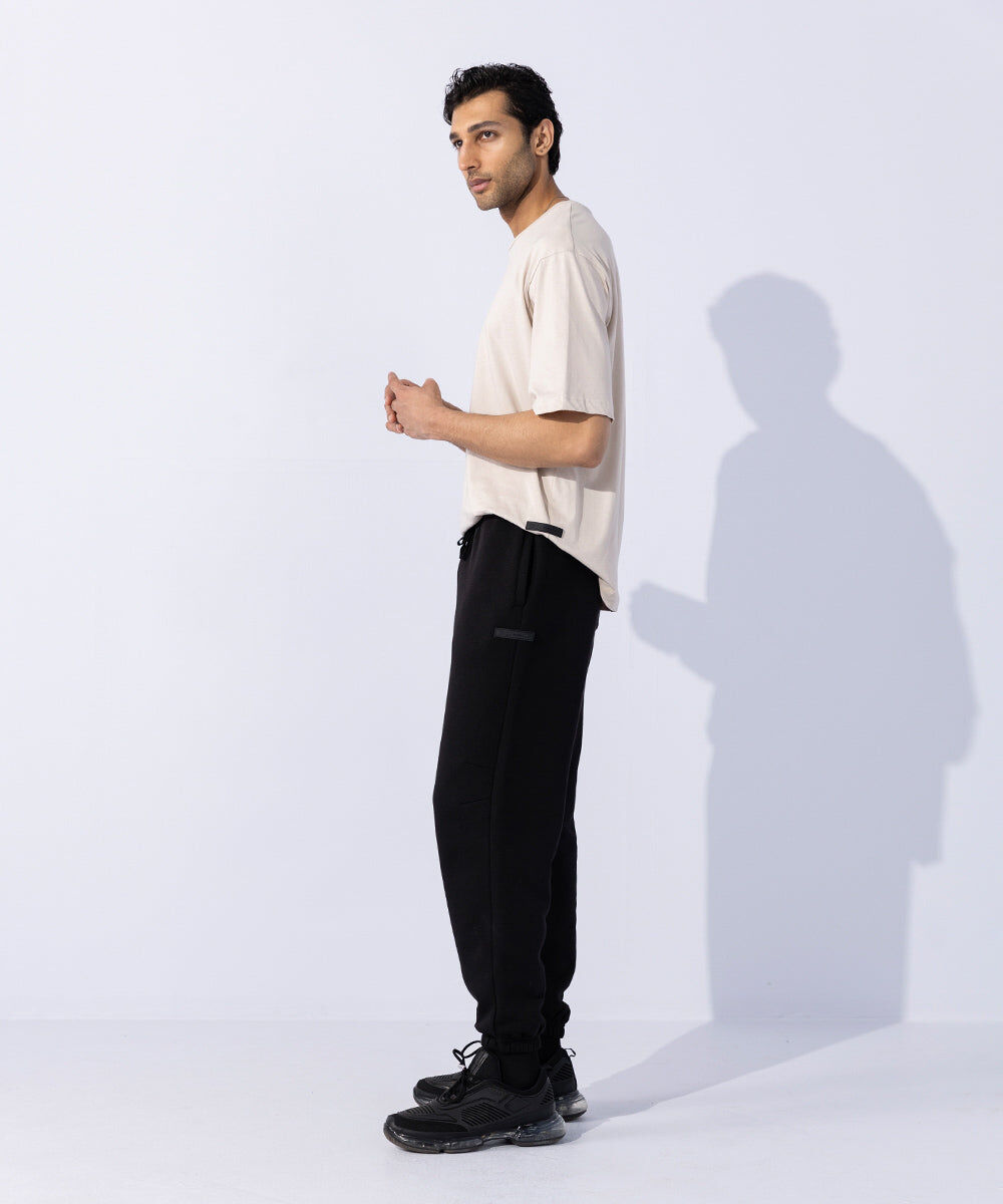 Woman - Black Unisex Jogging Trousers