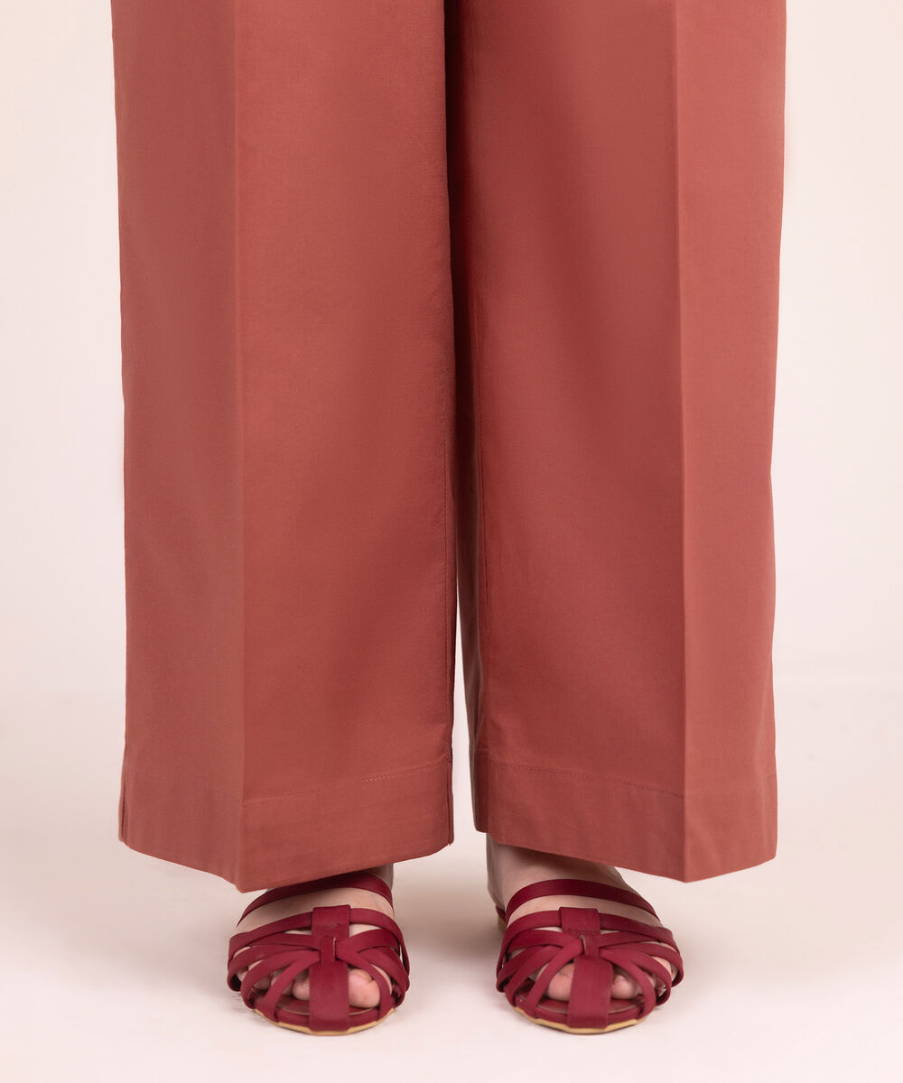Women's RTW Multineps Solid Brown Culottes