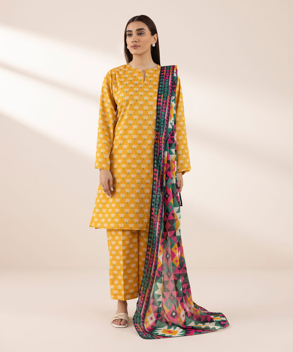 Fine Voile Multi Printed Dupatta