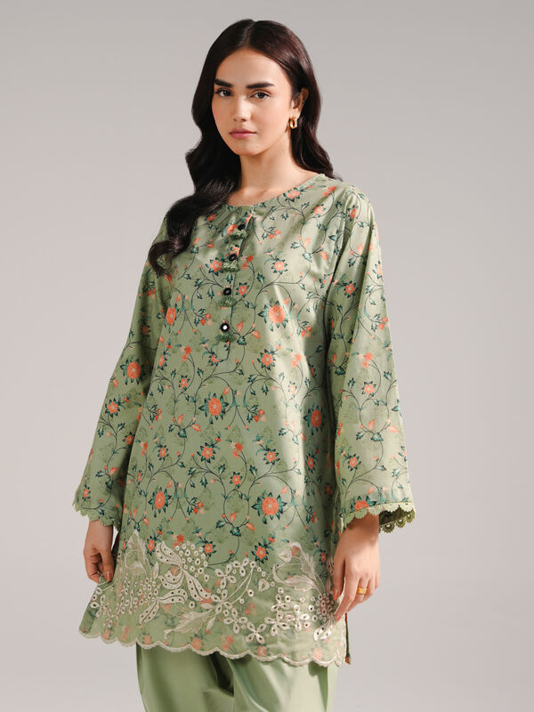 2 Piece - Embroidered Dobby Suit