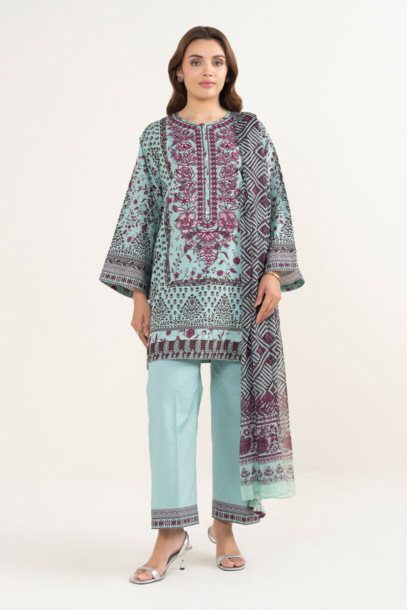 3 Piece - Embroidered Lawn Suit