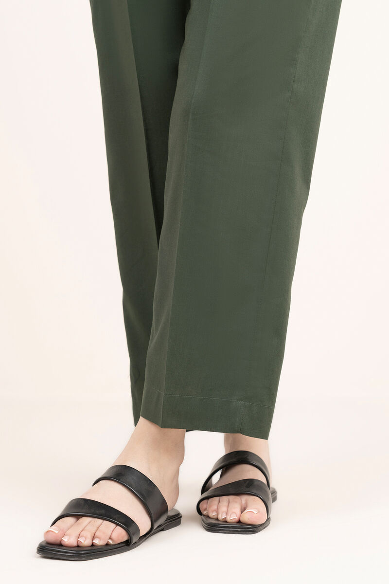 Cotton Viscose Straight Pants