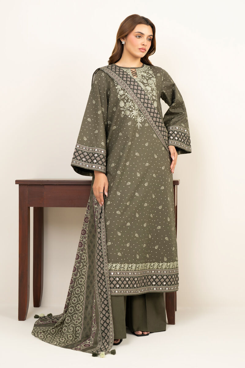 3 Piece - Embroidered Lawn Suit
