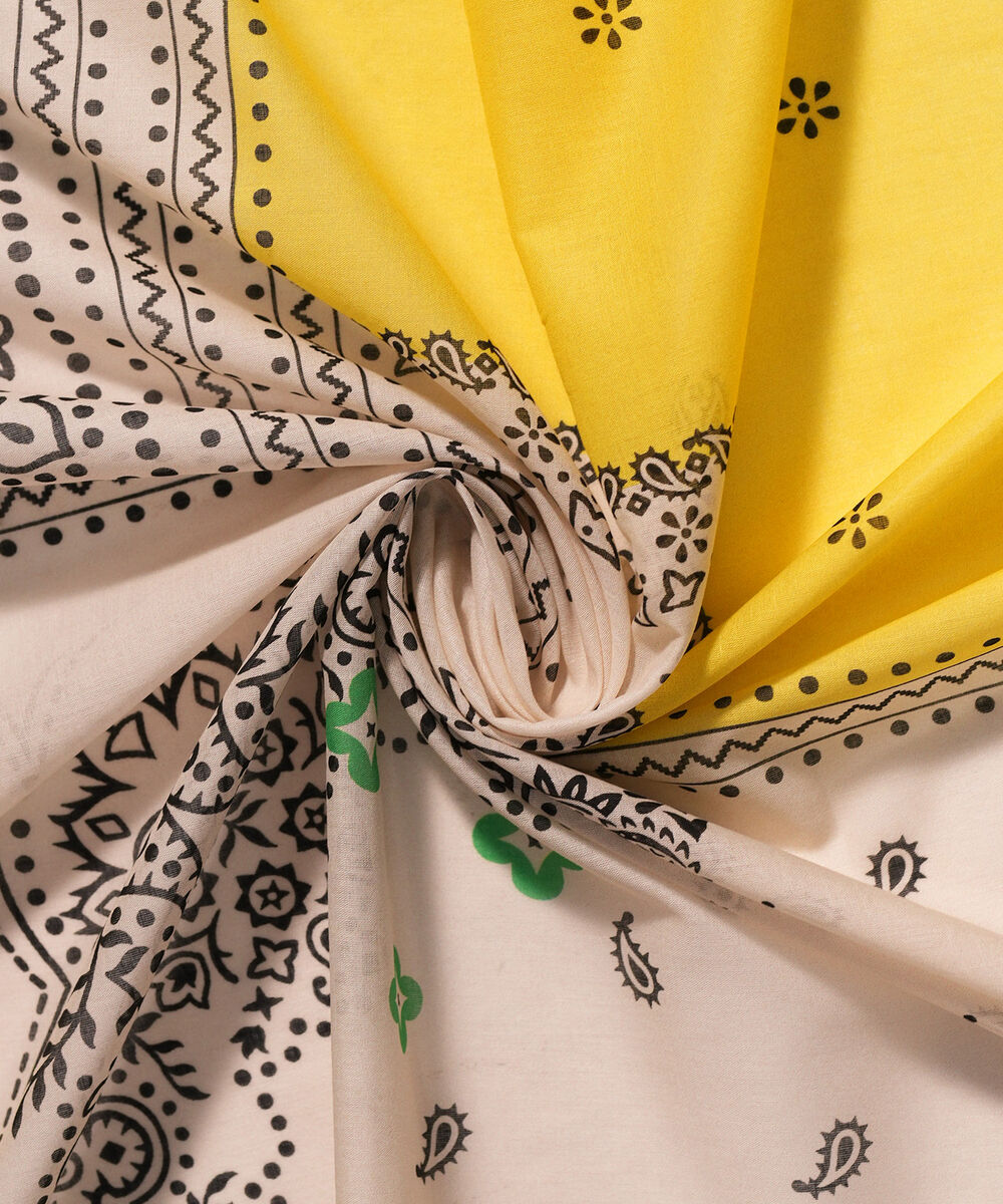 Lawn Printed Off White Dupatta