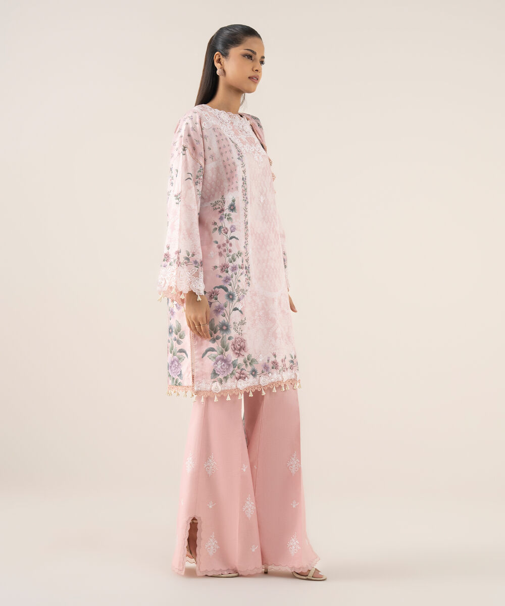 Women's Unstitched Pima Lawn Printed Three Piece Suit