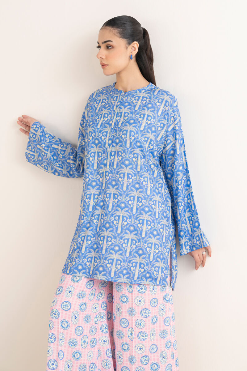 Printed Linen Viscose Shirt