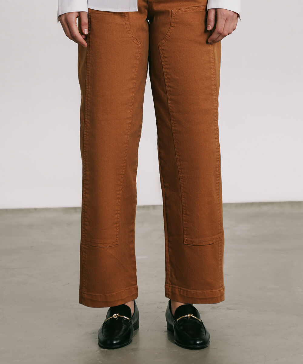 Women's Western Wear Brown Barrel Carpenter Pants