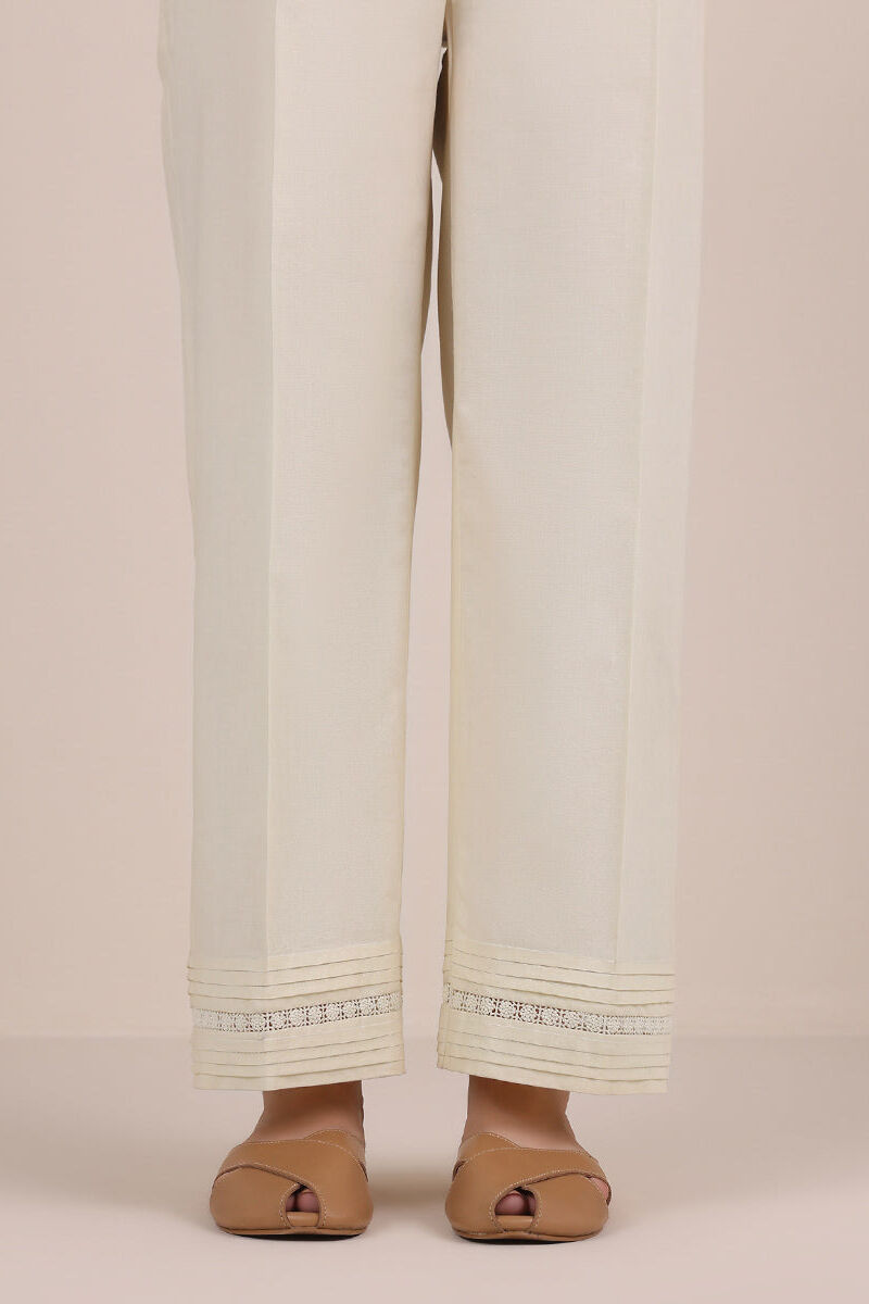 Solid Cambric Straight Pants