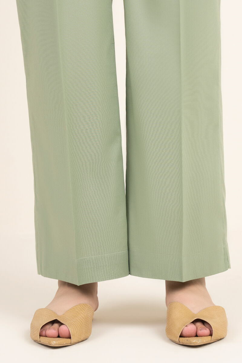 Solid Cambric Straight Pants