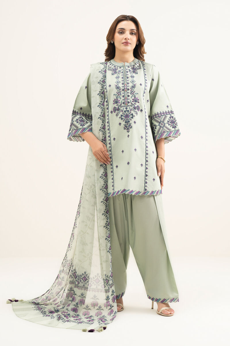 3 Piece - Embroidered Lawn Suit