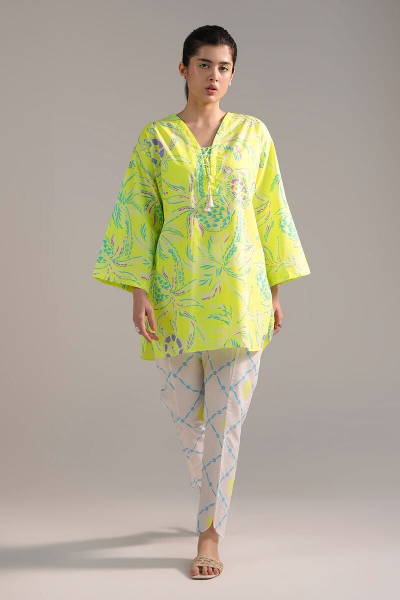 2 Piece - Printed Dobby Suit