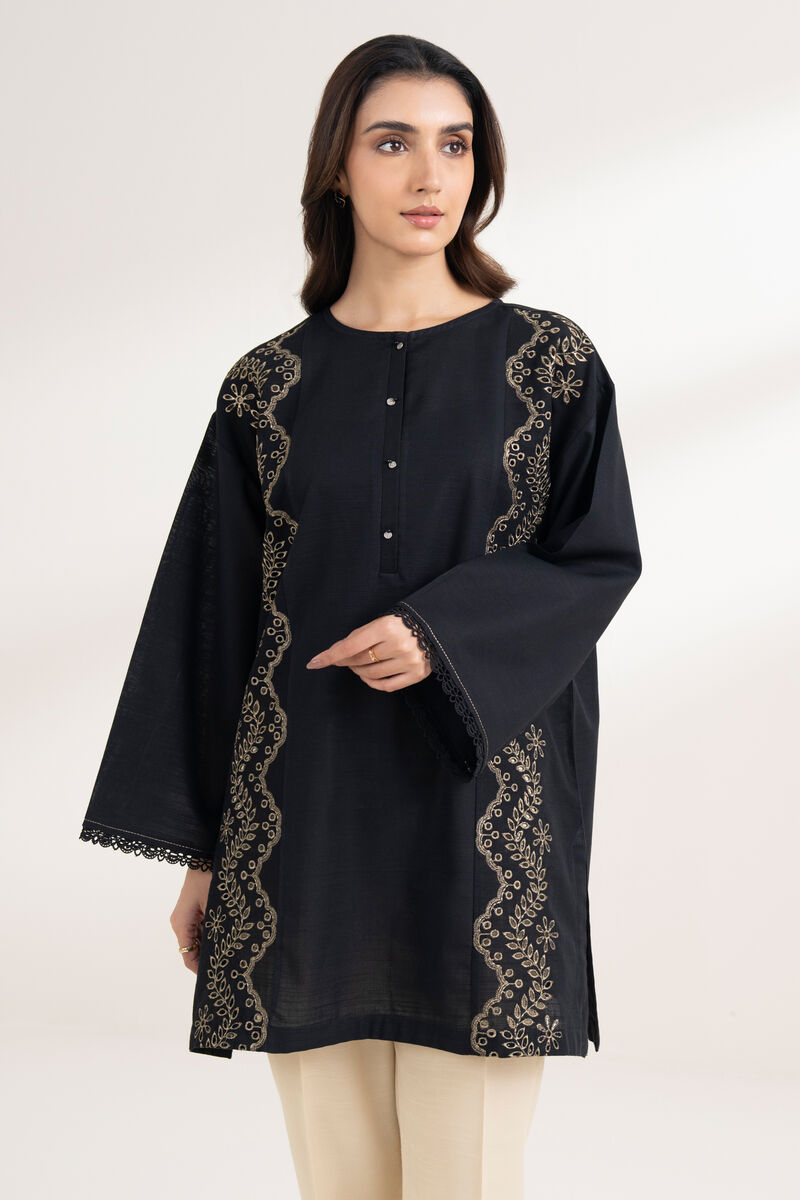 Embroidered Light Khaddar Shirt