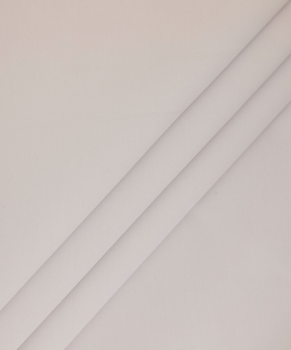 Men's Unstitched 2-Piece Premium Latha Ash White Suit