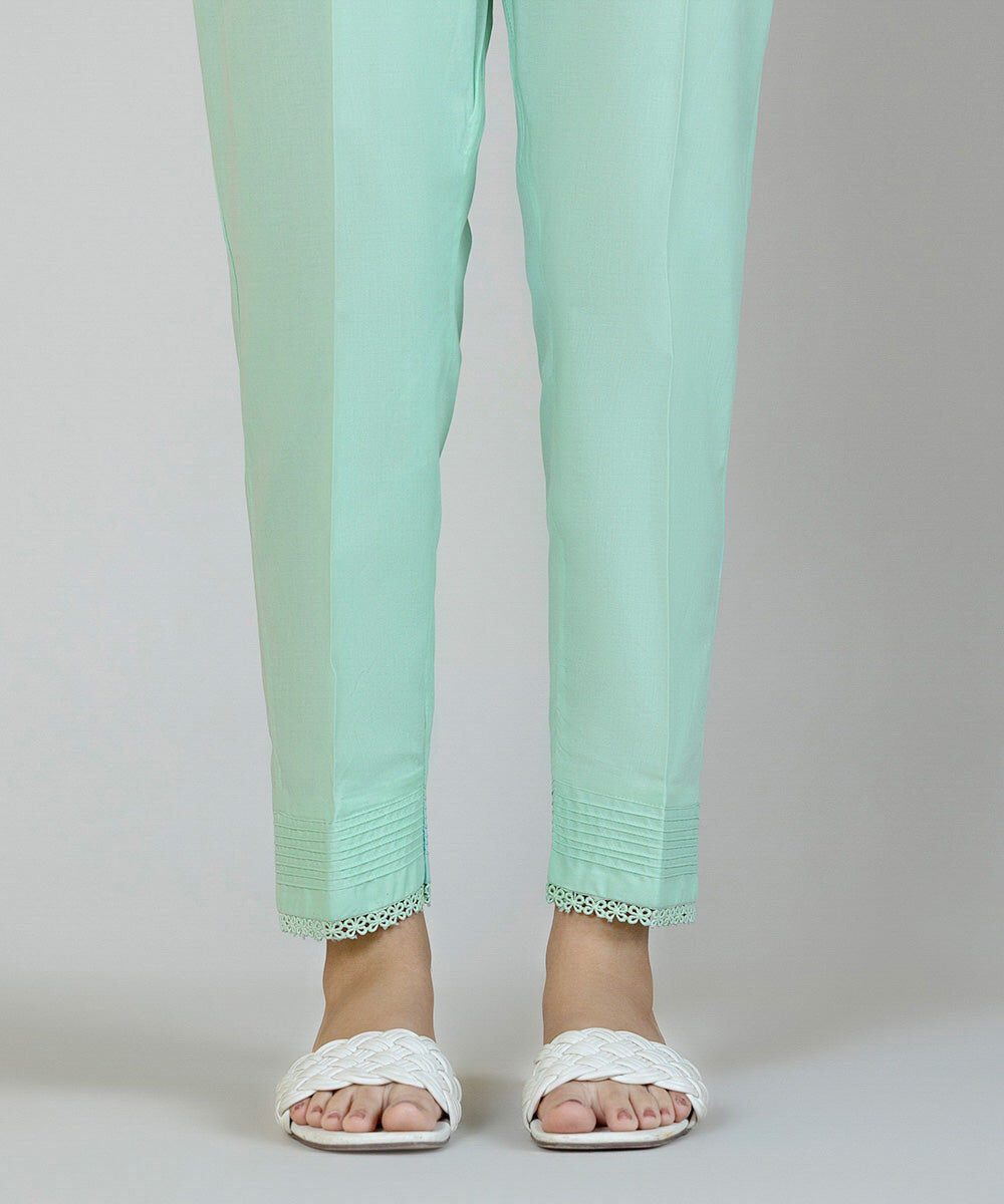 Woman - Blue Cigarette Pants