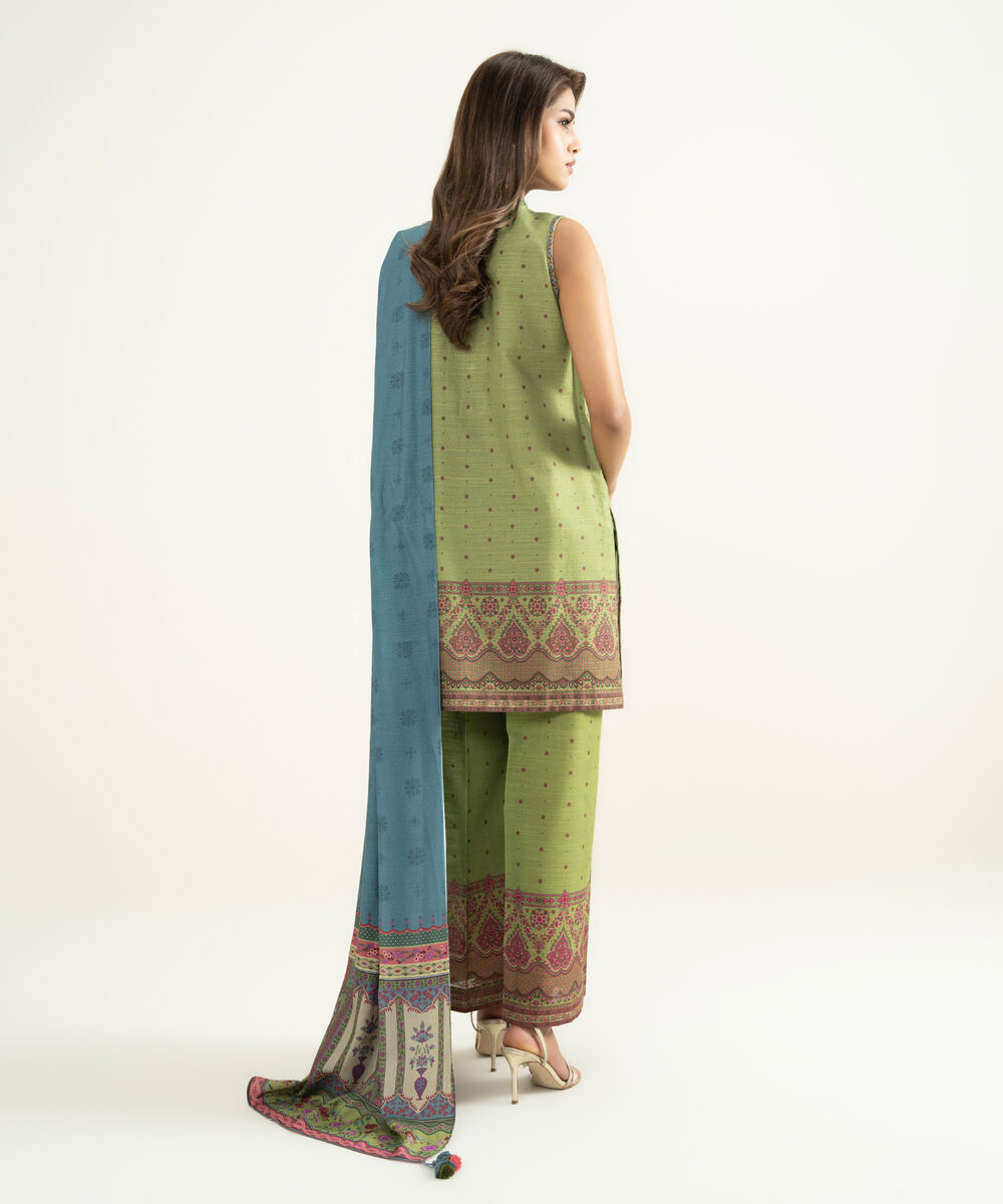 Women's Unstitched Khaddar 3 Piece Suit