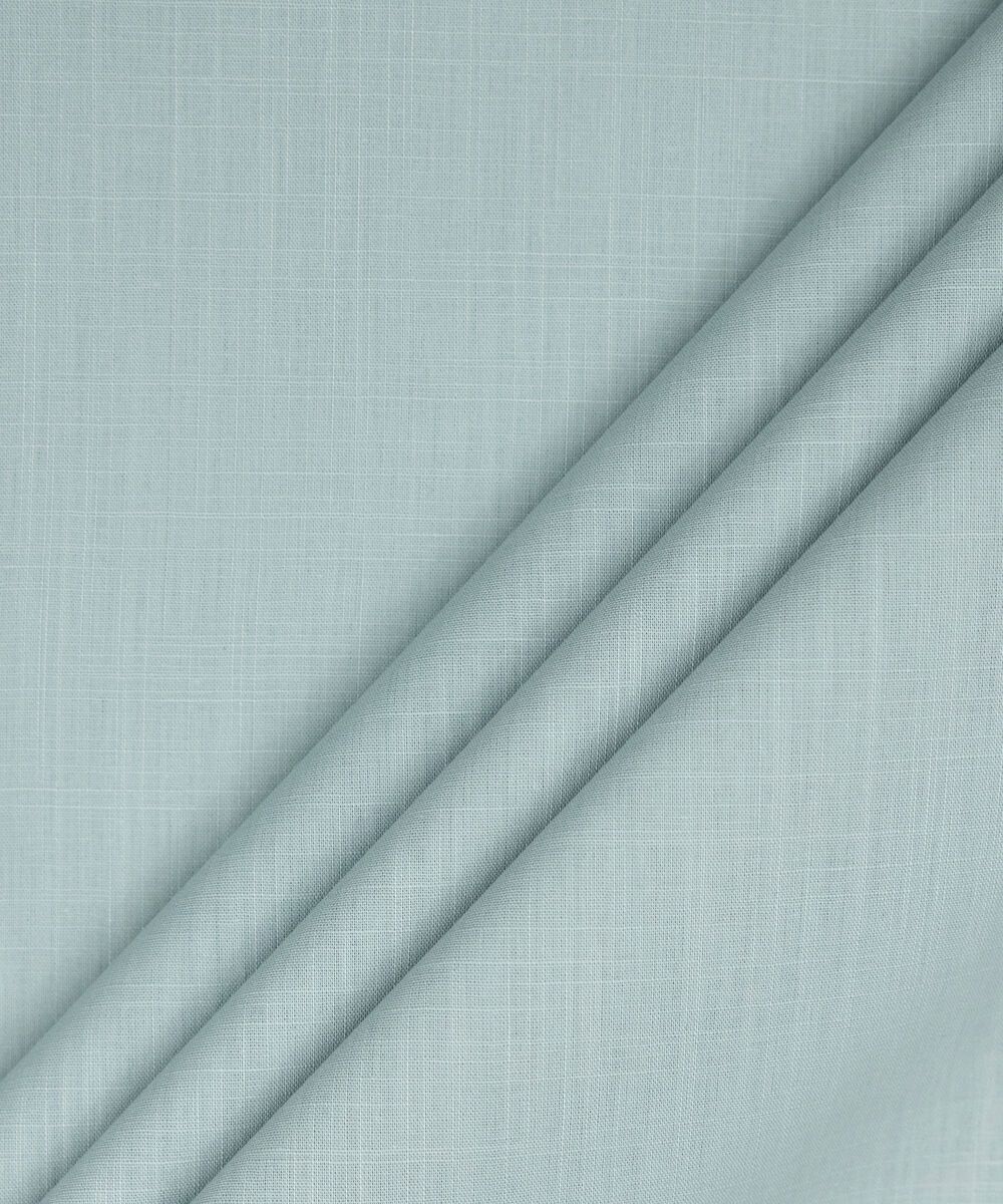 Men's Unstitched Two-Piece Sage Premium Slub Cotton Suit