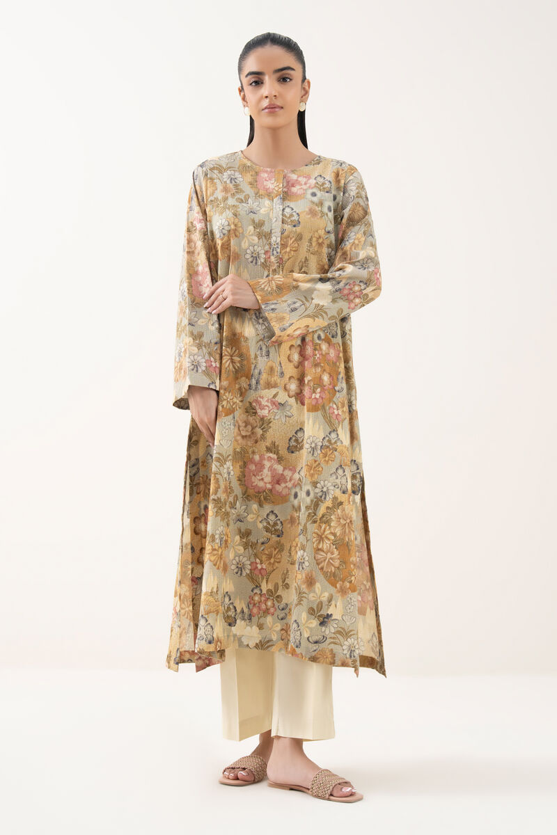 Printed Seersucker Shirt