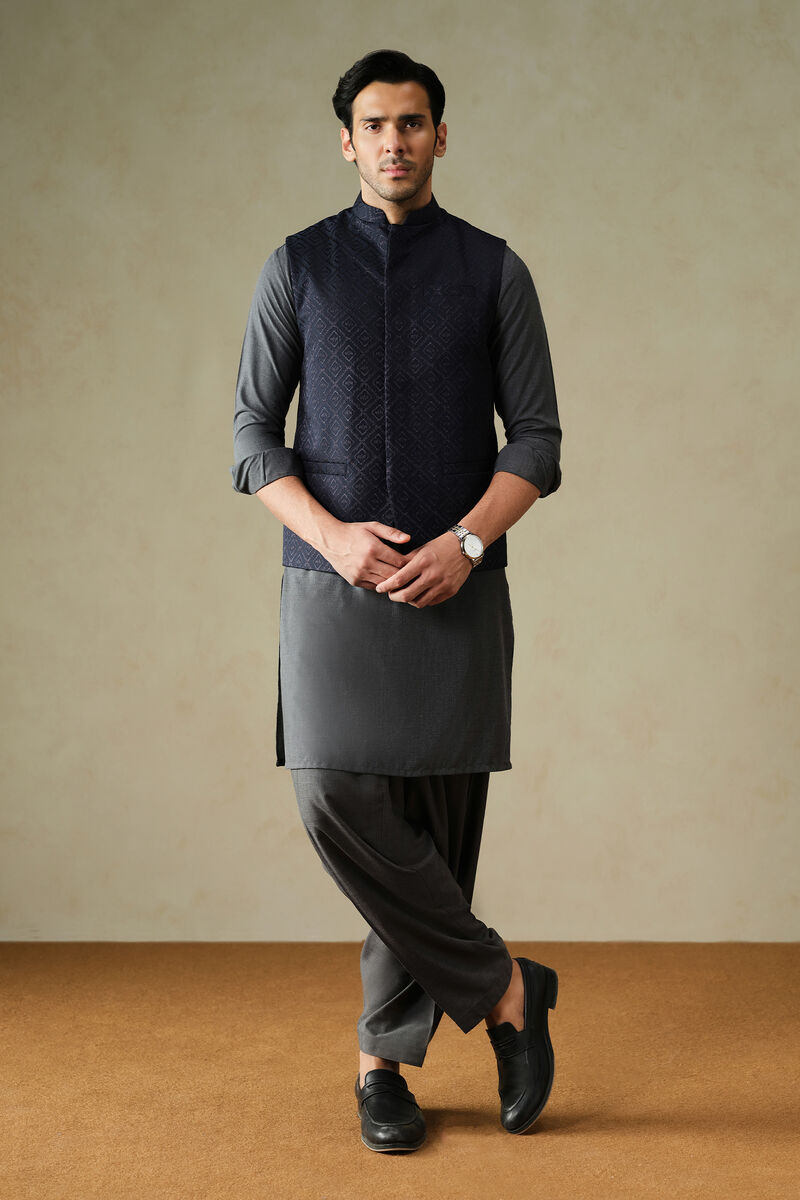 Embroidered Wash & Wear Waistcoat