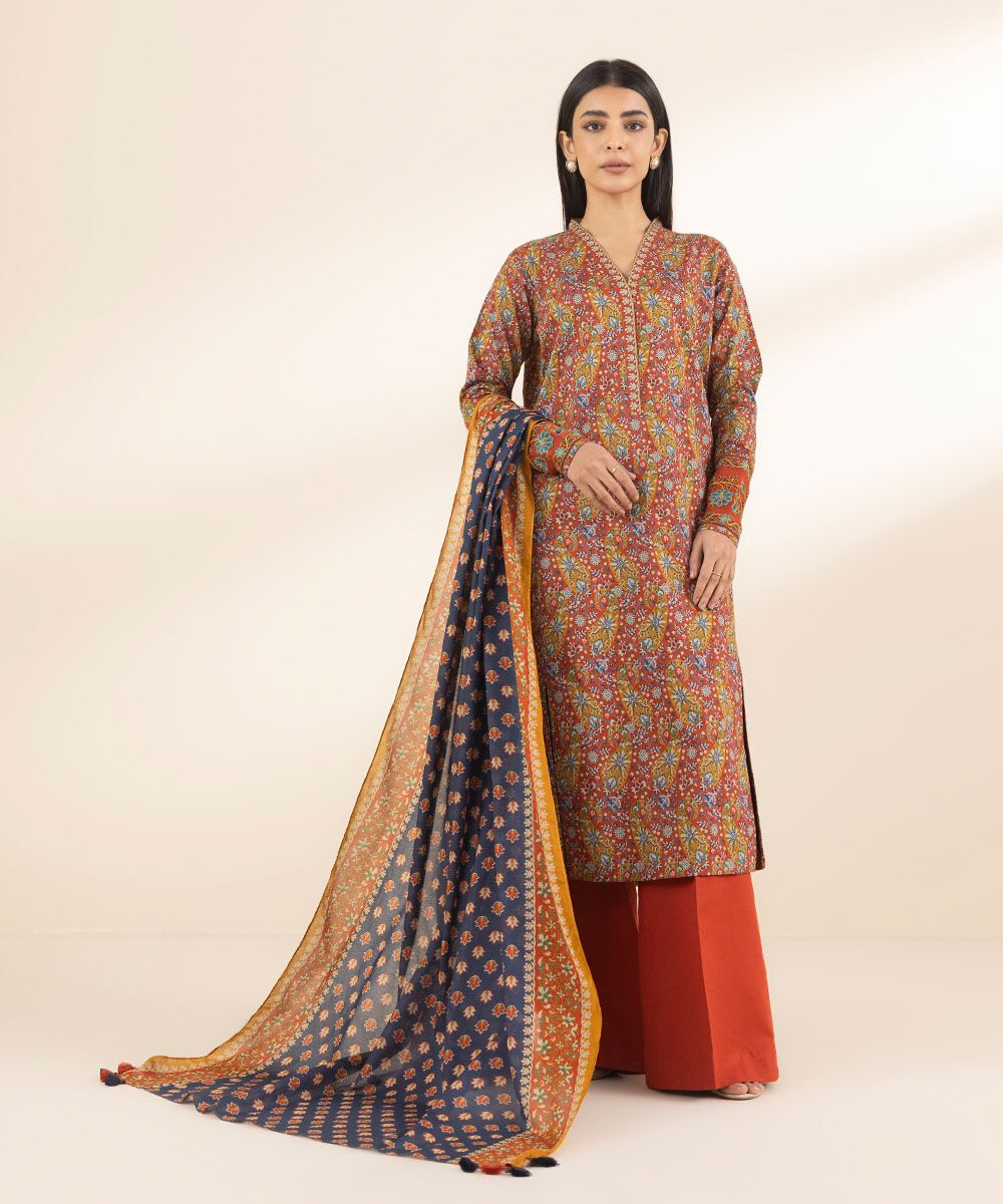 U3PEDY25V314 Unstitched 3 PC U3PEDY25V314