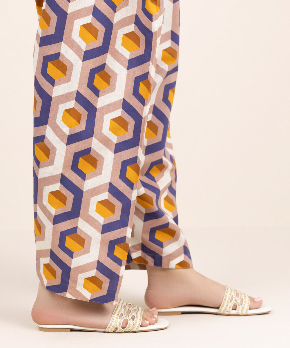 Women's RTW Cambric Multi Printed Shalwar