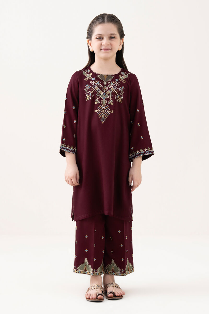 2 Piece - Embroidered Bedford Suit