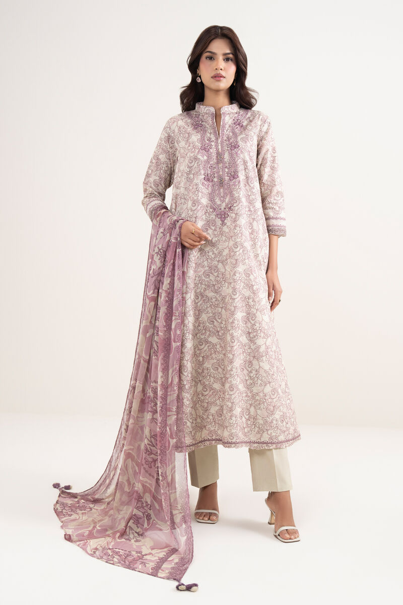 3 Piece - Embroidered Lawn Suit