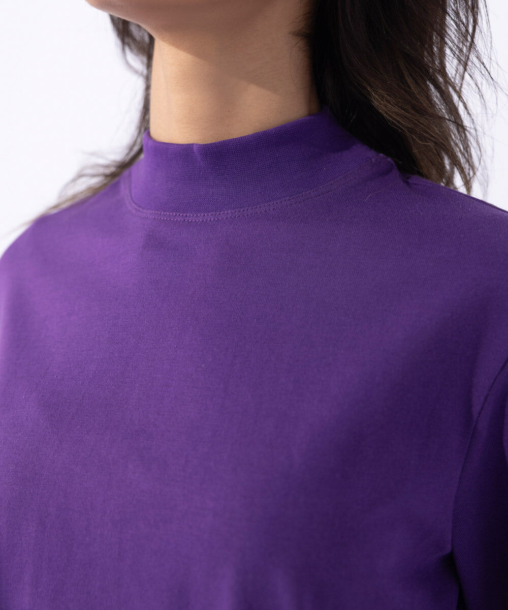 Woman - Purple Heavy Weight Short Sleeve T-Shirt