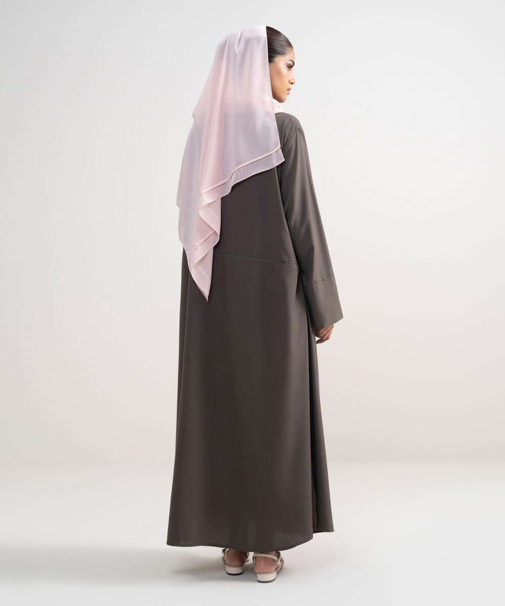 Women's Army Green Kimono Abbaya Set