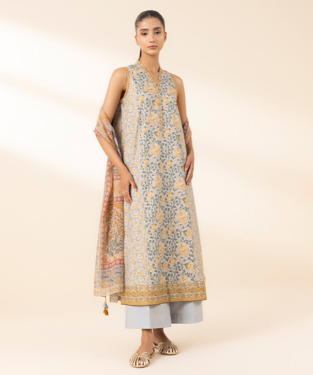 Unstitched 2 PC 0U2DDY25V333 Sapphire PK